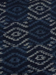 Indigo White Hand Block Printed Cotton Cambric Fabric Per Meter - F0916153
