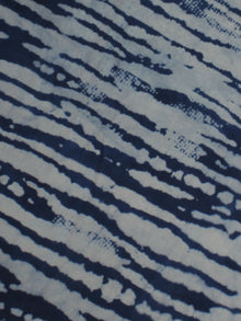 Indigo Hand Block Printed Cotton Cambric Fabric Per Meter - F0916152