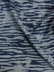 Indigo Hand Block Printed Cotton Cambric Fabric Per Meter - F0916152