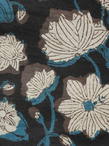 Black Blue Brown Beige Hand Block Printed Cotton Fabric Per Meter - F001F1365