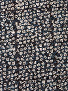 Indigo Black Hand Block Printed Cotton Fabric Per Meter - F001F2471