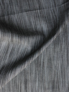 Shaded Grey Pochampally Hand Weaved Ikat Fabric Per Meter - F003F1245