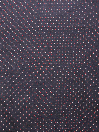 Deep Brown Red Ivory Ajrakh Hand Block Printed Cotton Fabric Per Meter - F003F1540