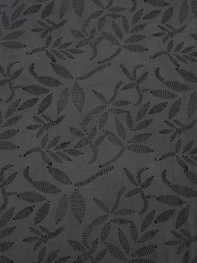 Grey Black Hand Block Printed Cotton Cambric Fabric Per Meter - F0916129