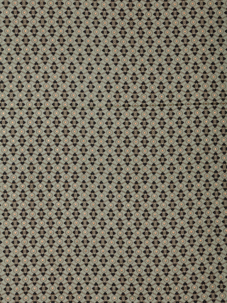 Pista Green Black Golden Block Printed Cotton Fabric Per Meter - F001F2396