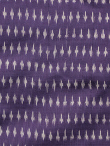 Purple Grey Hand Weaved Ikat Mercerised  Fabric Per Meter - F002F1441