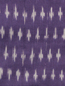 Purple Grey Hand Weaved Ikat Mercerised  Fabric Per Meter - F002F1441