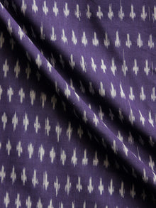 Purple Grey Hand Weaved Ikat Mercerised  Fabric Per Meter - F002F1441