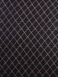 Blue Gold Printed Cotton Fabric Per Meter - F001F2199