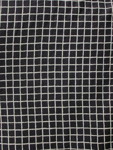Black Ivory Hand Block Printed Cotton Fabric Per Meter - F001F1866