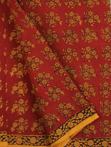 Rust Mustard Bagh Printed Cotton Fabric Per Meter - F005F2096