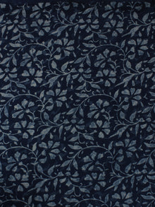 Indigo Hand Block Printed Cotton Cambric Fabric Per Meter - F0916207