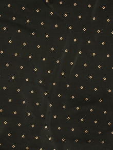 Green Gold Block Printed Cotton Fabric Per Meter - F001F2202