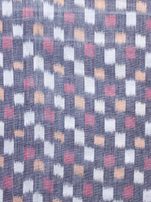 Black White Pink Yellow Hand  Weaved Ikat Mercerised  Fabric Per Meter - F002F1406
