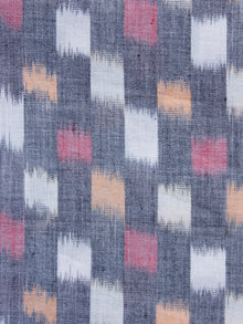 Black White Pink Yellow Hand  Weaved Ikat Mercerised  Fabric Per Meter - F002F1406