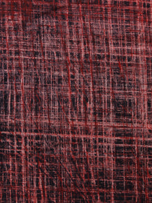 Beige Red Black Ajrakh Printed Cotton Fabric Per Meter - F003F1508