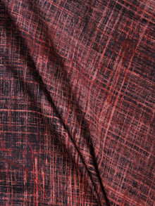 Beige Red Black Ajrakh Printed Cotton Fabric Per Meter - F003F1508