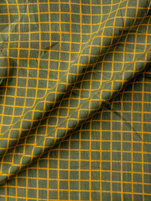 Green Mustard Hand Block Printed Cotton Fabric Per Meter - F001F1993