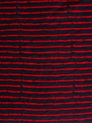 Black Plum Pink Hand Block Printed Cotton Fabric Per Meter - F001F1943