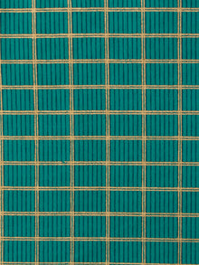 Green Golden Hand Block Printed Cotton Fabric Per Meter - F001F1996