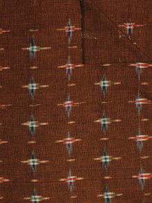 Mustard Green Red Ivory Pochampally Hand Weaved Double Ikat Fabric Per Meter - F002F799