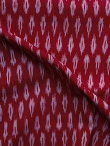 Red Pink Pochampally Hand Weaved Ikat Mercerised Fabric Per Meter - F003F1280