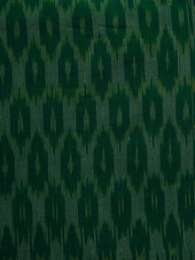 Green Ivory Pochampally Hand Woven Ikat Fabric Per Meter - F002F927