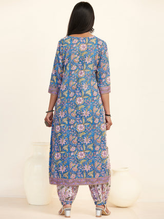 Jashn Farah Set Of Kurta Salwar Pants Dupatta