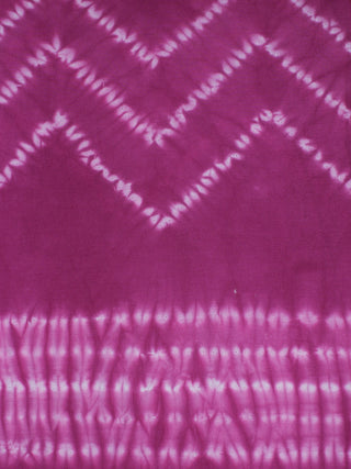 Purple White Hand Block Printed Shibori Cotton Cambric Fabric Per Meter - F0916291