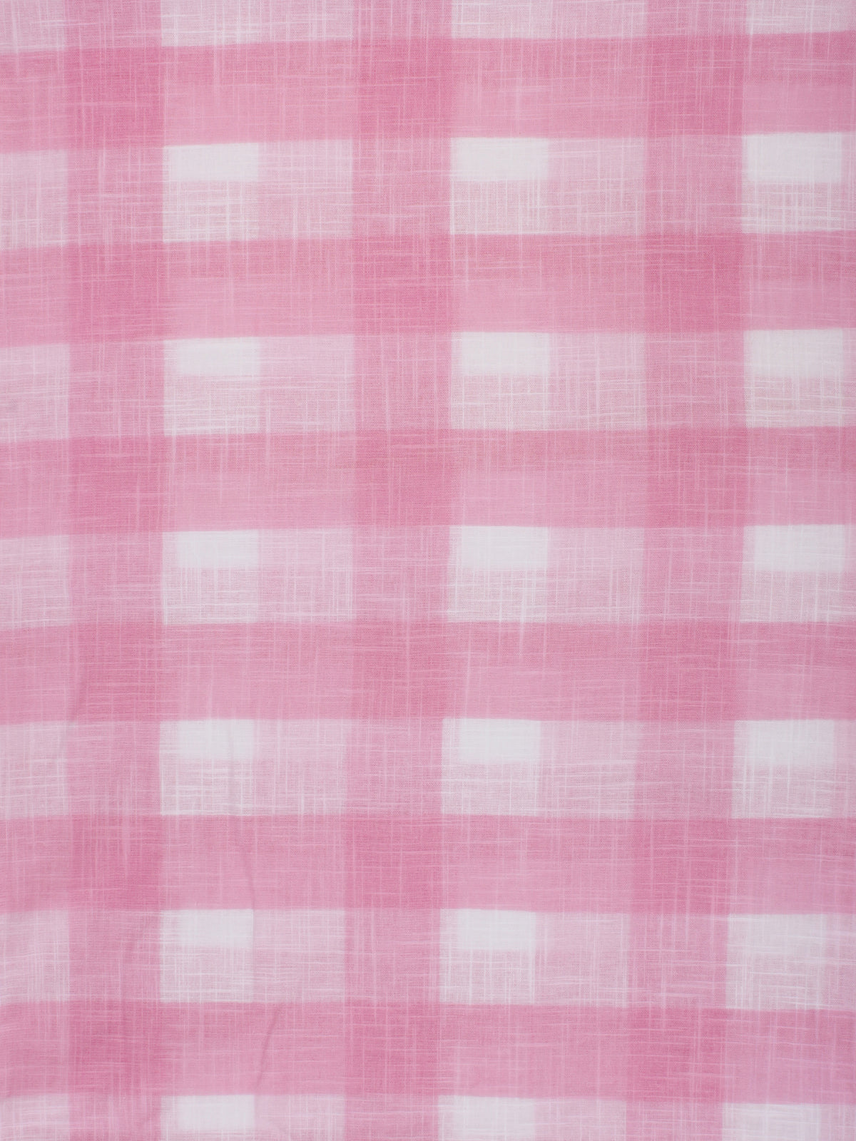 Pink White Hand Block Printed Cotton Fabric Per Meter - F001F2288