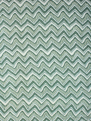 Sage Green White Block Printed Cotton Fabric Per Meter - F001F2247
