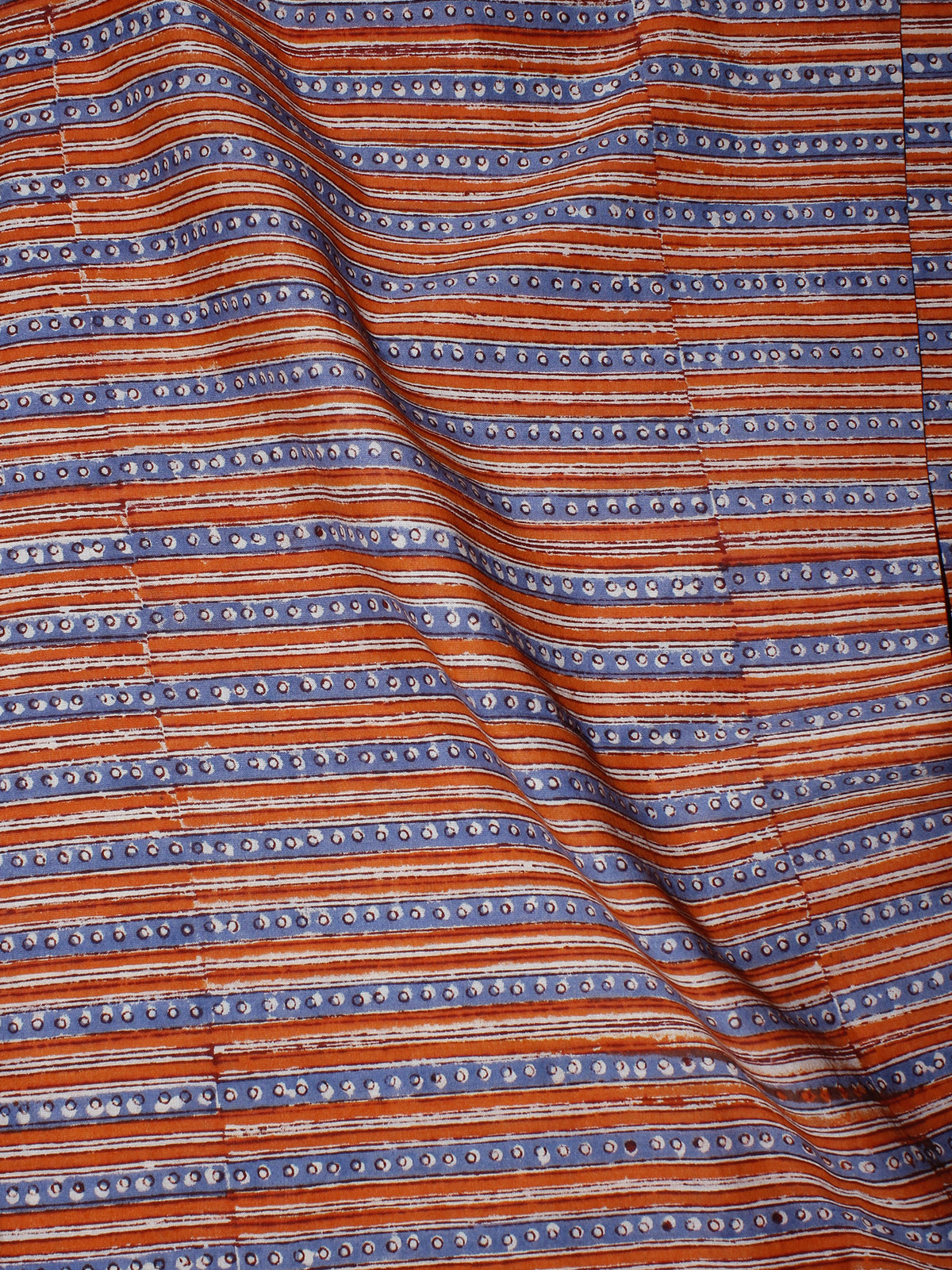 Multi Color Hand Block Printed Cotton Cambric Fabric Per Meter - F0916361