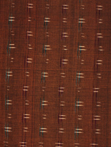 Mustard Green Ivory Pochampally Hand Weaved Double Ikat Fabric Per Meter - F002F802