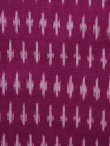 Purple Grey Pochampally Hand Weaved Ikat Mercerised Fabric Per Meter - F002F1562