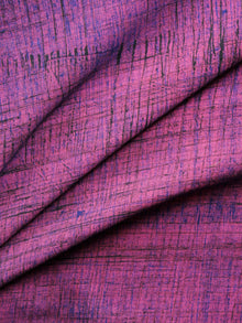 Purple Pink Black Ajrakh Printed Cotton Fabric Per Meter - F003F1512