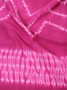 Pink Ivory Hand Shibori Dyed Cotton Fabric Per Meter - F0916292