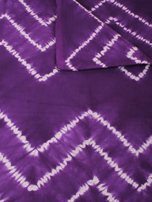 Purple Ivory Hand Shibori Dyed Cotton Fabric Per Meter - F0916294