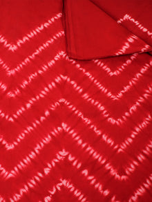 Red White Hand Shibori Dyed Cotton Fabric Per Meter - F0916276