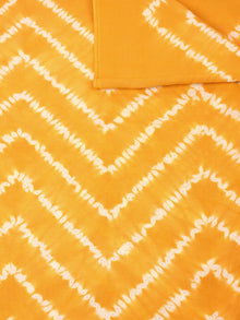 Yellow White Hand Shibori Dyed Cotton Fabric Per Meter - F0916277