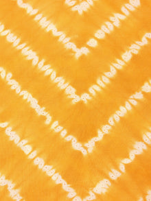 Yellow White Hand Shibori Dyed Cotton Fabric Per Meter - F0916277