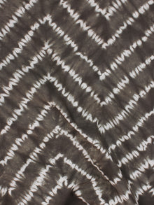 Black Ivory Hand Shibori Dyed Cotton Fabric Per Meter - F0916266