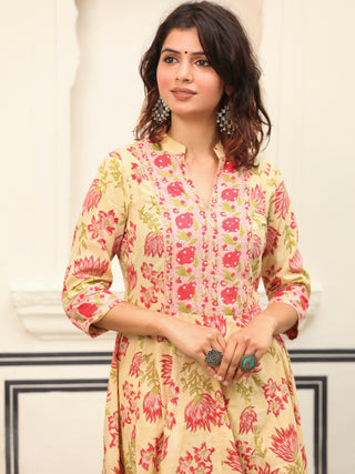 Jashn Anam Set Of Anarkali Kurta Pants Dupatta