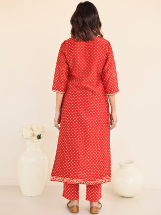 Utsav Sehra Ajrakh Chanderi Silk Kurta