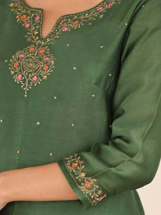 Utsav Zara Chanderi Silk Kurta