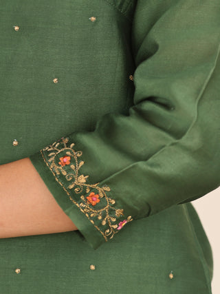 Utsav Zara Chanderi Silk Kurta