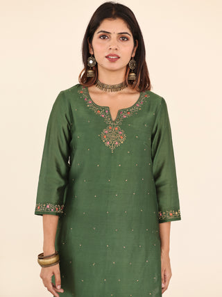 Utsav Zara Chanderi Silk Kurta