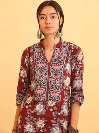 Utsav Raga - Set of Kurta Salwar Pants & Kota Dupatta - KS14E2592D