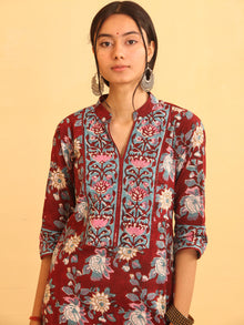 Utsav Raga - Set of Kurta Salwar Pants & Kota Dupatta - KS14E2592D