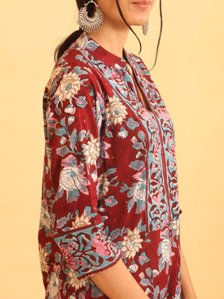 Utsav Raga - Set of Kurta Salwar Pants & Kota Dupatta - KS14E2592D
