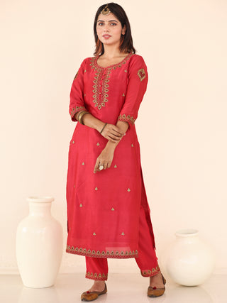 Utsav Resham Chanderi Silk Kurta